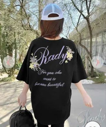 Rady rady 플라워 로고 티셔츠 새상품