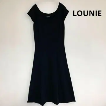 LOUNIE 루니 여성용 블랙 슬리브리스 원피스