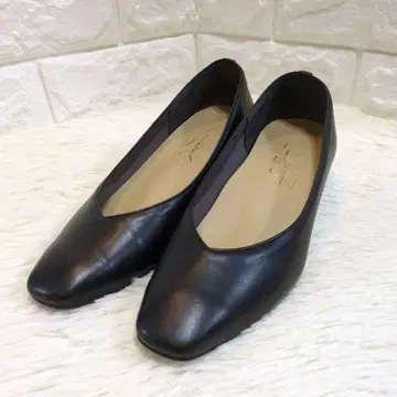 새상품급 LETALON 루타론 블랙 펌프스 V컷 23cm