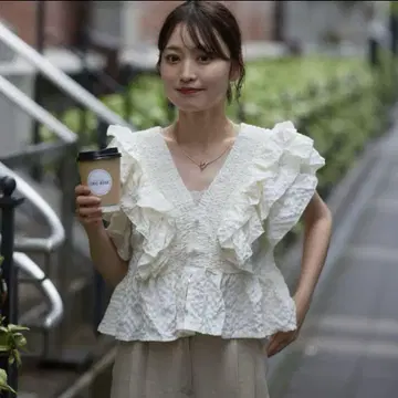 neam FRILL GIRLY BLOUSE 프릴 블라우스 님