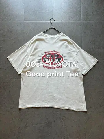 00s TOYOTA good print 기업 티셔츠 도요타 Y2K 레어