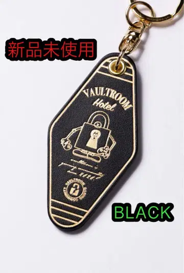 LEATHER HOTEL KEYCHAIN / BLACK 볼트 룸