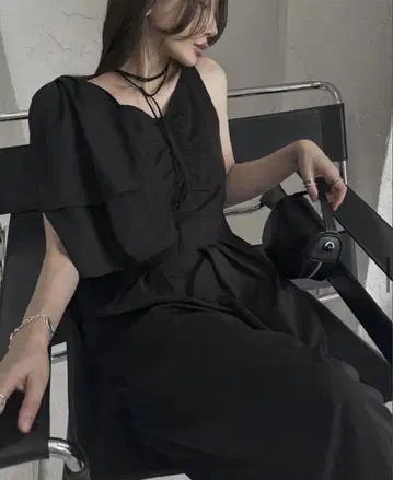 WILLFULLY 올인원 shoulder ribbon 블랙