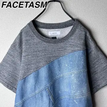 FACETASM 맨투맨 티셔츠 데님 절개 파세타즘