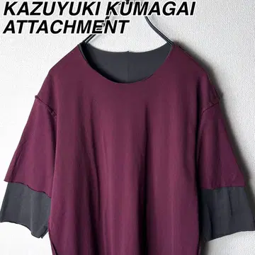 카즈유키 쿠마가이 어태치먼트 레이어드 티셔츠 ATTACHMENT