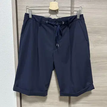 유나이티드 애로우즈 숏팬츠 하프 팬츠 네이비 턱