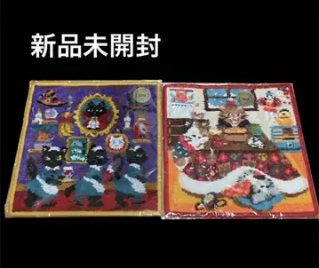 새상품 FEILER 페이러 고양이 손수건 2장 세트