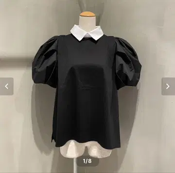 MARGAUX VINTAGE/볼륨 슬리브 컷 티셔츠 블라우스