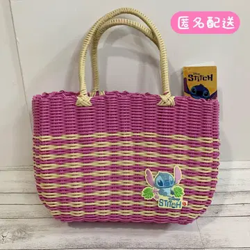 릴로 & 스티치 뜨개 카고 백 핑크 새상품 익명 배송