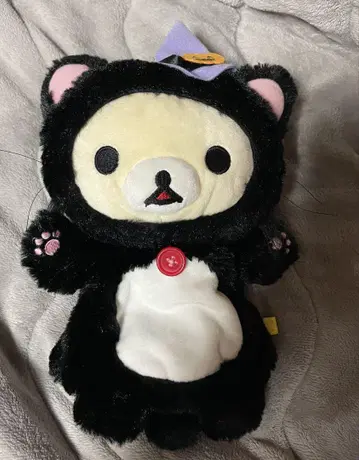 코리락쿠마 퍼펫 봉제 인형 검은 고양이 할로윈 코스튬 San-X