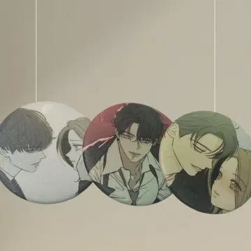 시든 꽃에 눈물, 렌, 3개 세트 캔뱃지 당일 발송