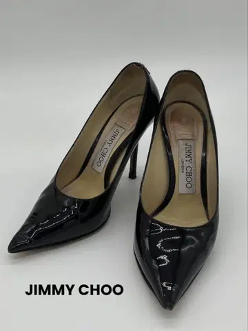 [새상품급] JIMMY CHOO 에나멜 펌프스 34(21cm) 블랙