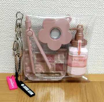 가챠 파우치 화장품 핑크 계열