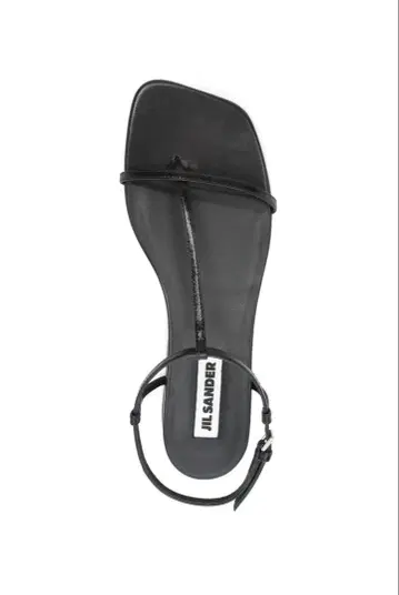 미사용 새상품 JIL SANDER 블랙 플립플랍 36