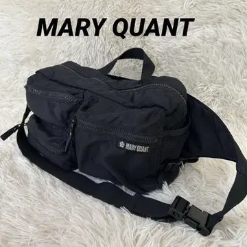 MARY QUANT 마리콴트 바디백 블랙 웨스트 파우치