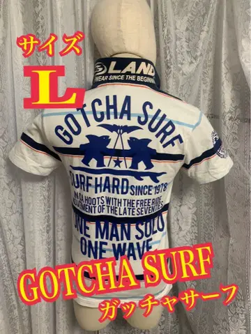 GOTCHA SURF 갓차 서프 반팔 피케 셔츠 자수 로고 보더 L