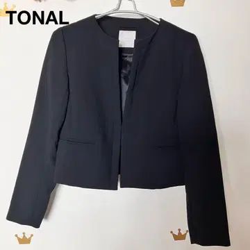 TONAL 노카라 자켓 블랙 사이즈 38 졸업식 입학식
