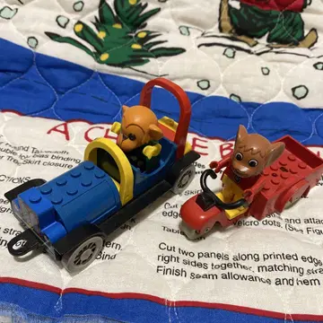 레고 Fabuland 오픈카, 작업차 동물 세트