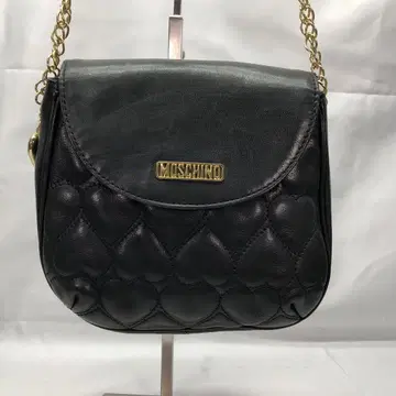 모스키노 MOSCHINO 숄더 백 하트 퀼팅 가죽