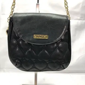 모스키노 MOSCHINO 숄더 백 하트 퀼팅 가죽
