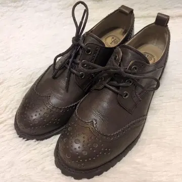 YOSUKE 요우스케 윙팁 23.5cm 메달리온 브라운 가죽 신발