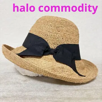 halo commodity 할로 코모디티 밀짚모자 햇 리본