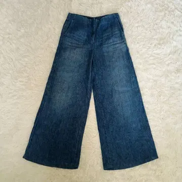 Theory 띠어리 DRAPEY DENIM 와이드 레그 데님 팬츠