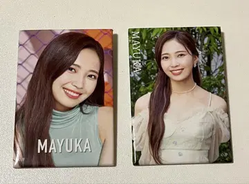 NiziU 마유카 스퀘어 캔뱃지 2개