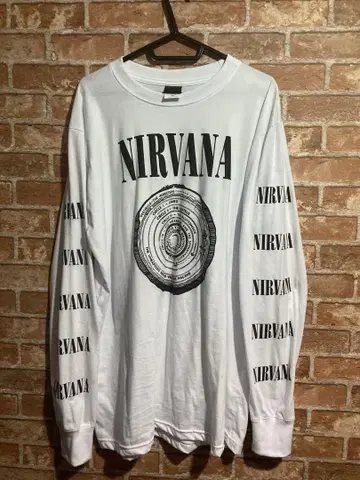 새상품 밴드 티셔츠 XL 롱티 티셔츠 너바나 NIRVANA