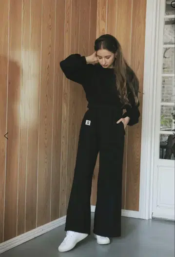 RANCLIC 퀼팅 맨투맨 셋업 미사용 새상품 black