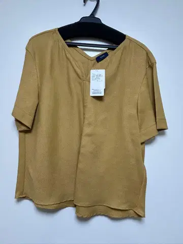 [ SHIPS ] 반팔 셔츠 여성용 블라우스 머스타드 ONE SIZE
