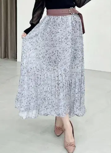 [새상품급] 리젝시 플리츠 레이어드 스커트 성숙 큐트 깔끔 스타일