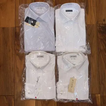 i-shirt 4매 세트 39-82 아이셔츠 M 사이즈 긴팔 화이트