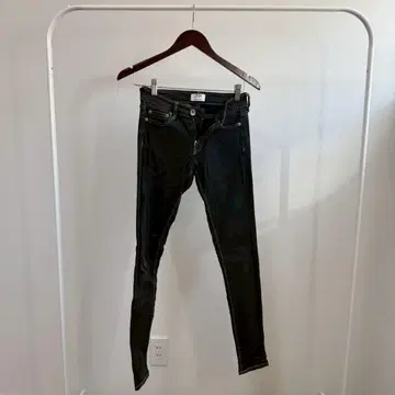 GYDA 블랙 데님 원워시 스키니 팬츠