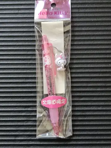 초 레어템! 산리오 고토치 키티 볼펜 홋카이도 한정 눈 토끼 헬로키티