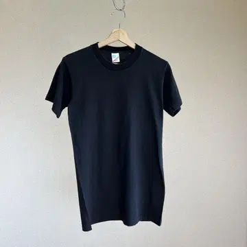 80s 90s USA제 블랙 무지 티셔츠 블랙 S 사이즈 빈티지