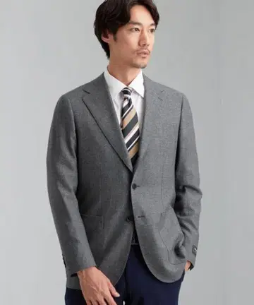 그린 라벨 릴랙싱 REDA ACTIVE 플란넬 자켓 그레이