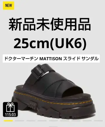 Dr.Martens MATTISON 슬라이드 샌들 25cm