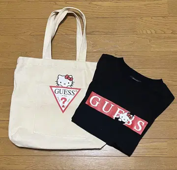 헬로키티 x GUESS 콜라보 T셔츠 & 토트백