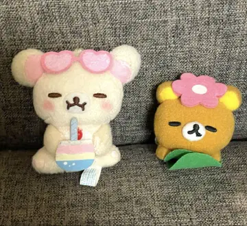 리락쿠마 코리락쿠마 바캉스 봉제 인형 마스코트 2018 2점