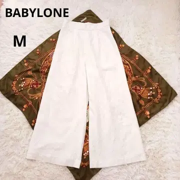 BABYLONE 와이드 팬츠 M 사이즈 화이트 레이스