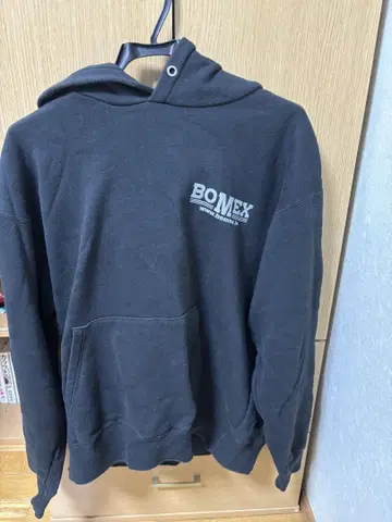레어 BOMEX 블랙 후드티