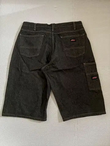 디키즈 페인터 블랙 데님 하프 팬츠 W34
