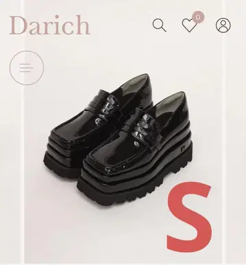 Darich 에나멜 플랫폼 로퍼