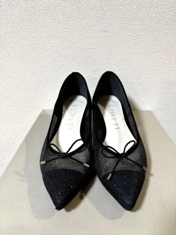 Le Talon 블랙 메쉬 스틸레토 신발