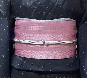 사켄조 하카타 오리 여름 오비 순수 실크
