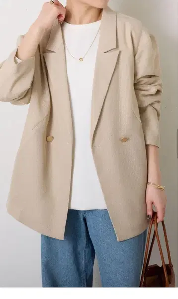 콜라주 개럴개런트 메쉬 자켓 베이지
