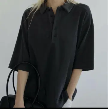 anuke 앤누크 파일 Polo Tops 차콜 그레이 파일