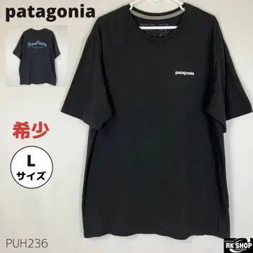 새상품급 patagonia 파타고니아 T셔츠 물고기 L 블랙 그래픽