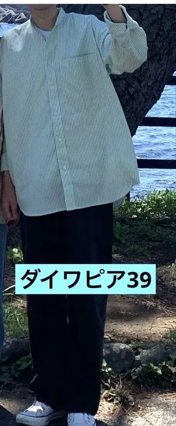 가격 인하 DAIWA PIER39 노카라 스트라이프 셔츠